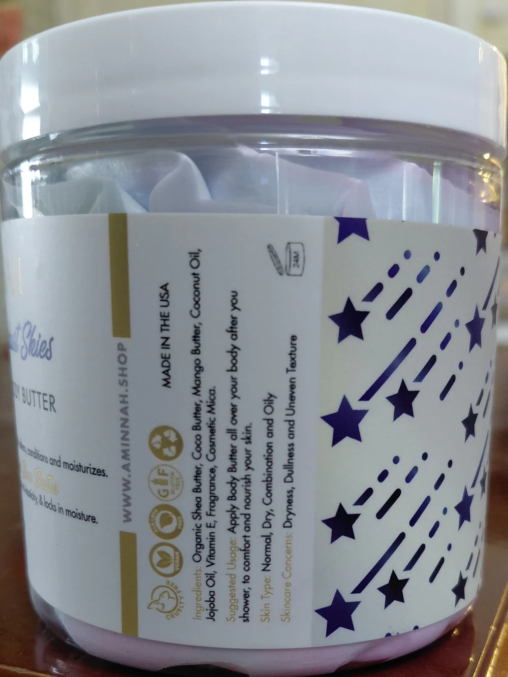 Aminnah Stardust Skies Whipped Body Butter